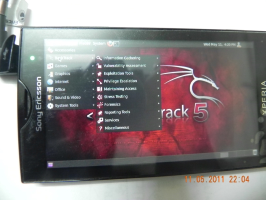 Backtrack 5 Xperia X10i