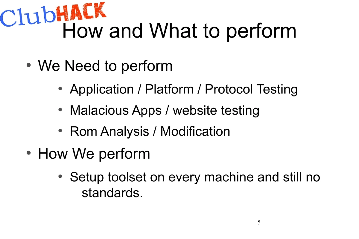 Slide 5 of Android Tamer Clubhack