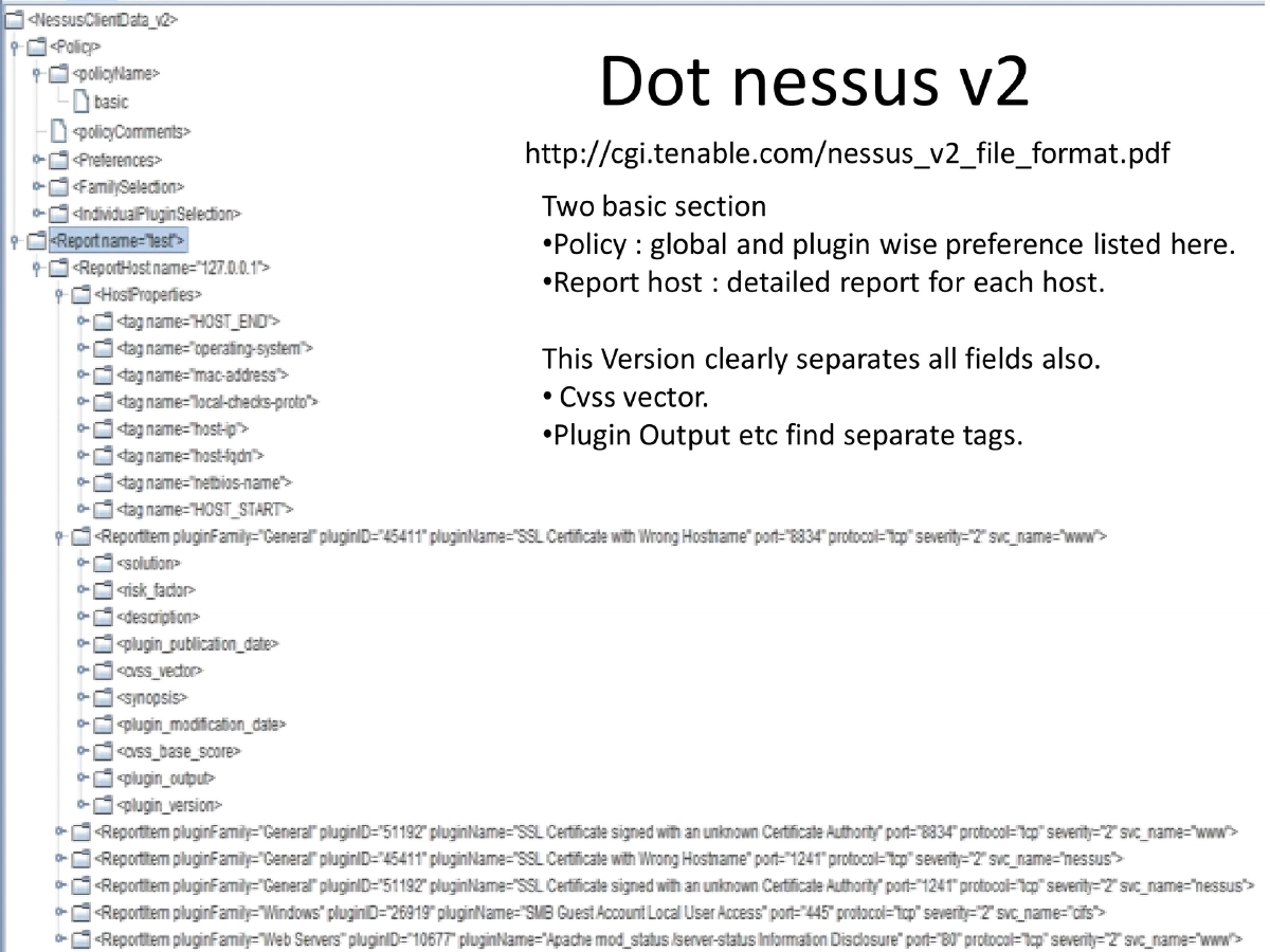 Slide 10 of Nessus Reporting Karma