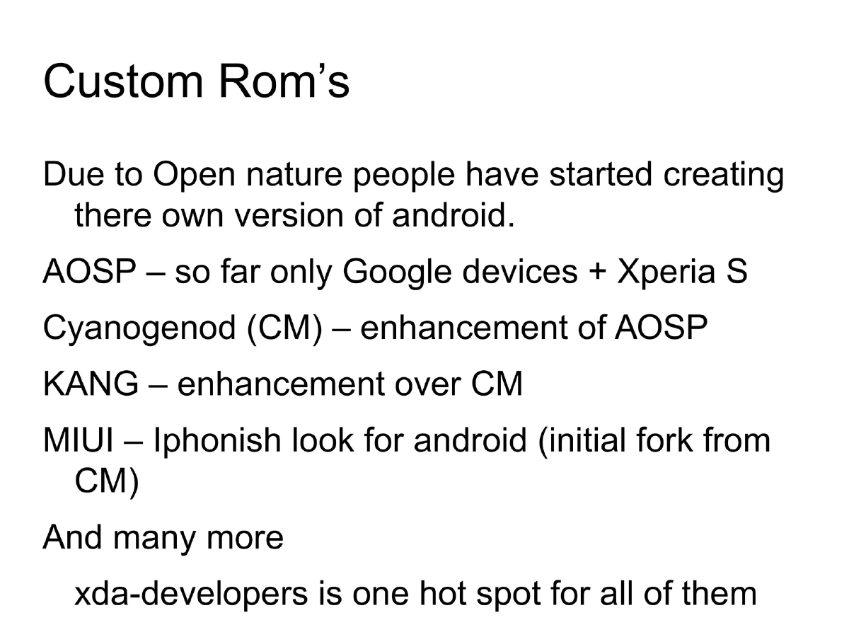 Slide 12 of Deep Dive Android Cocon