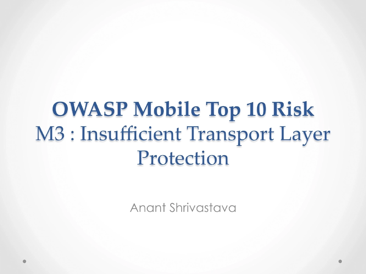 Slide 1 of Mobile Top10 M3