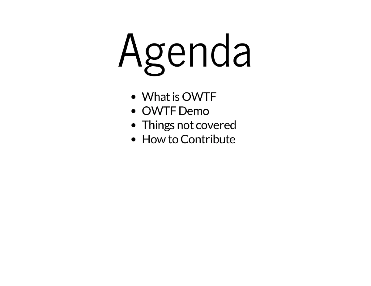 Slide 6 of Owtf