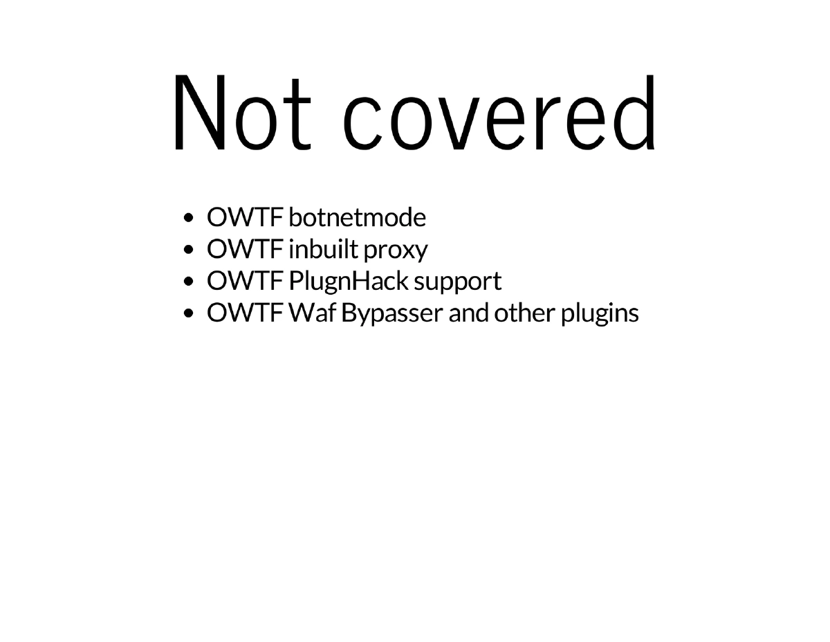 Slide 20 of Owtf