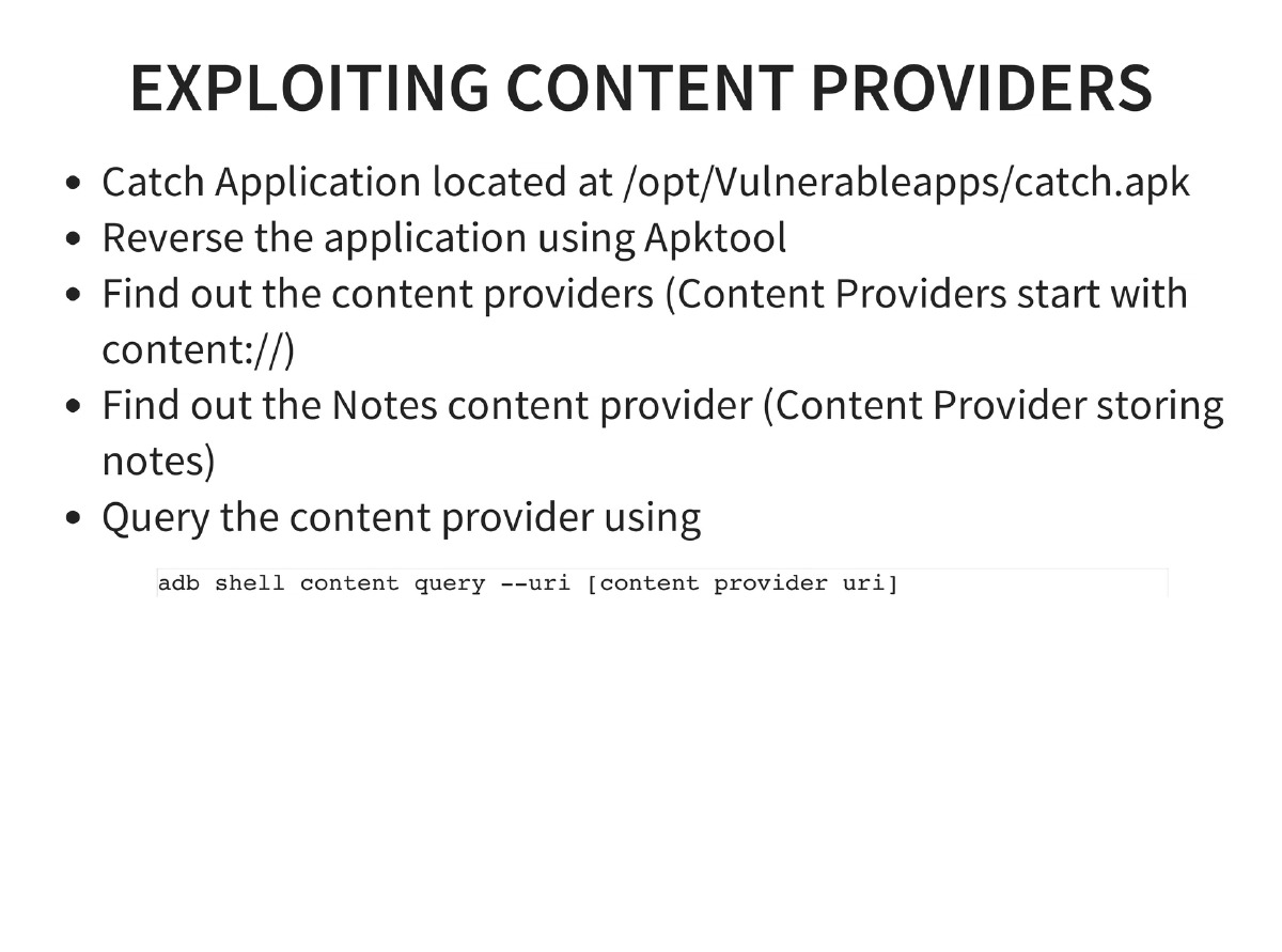 Slide 87 of Nullcon Android