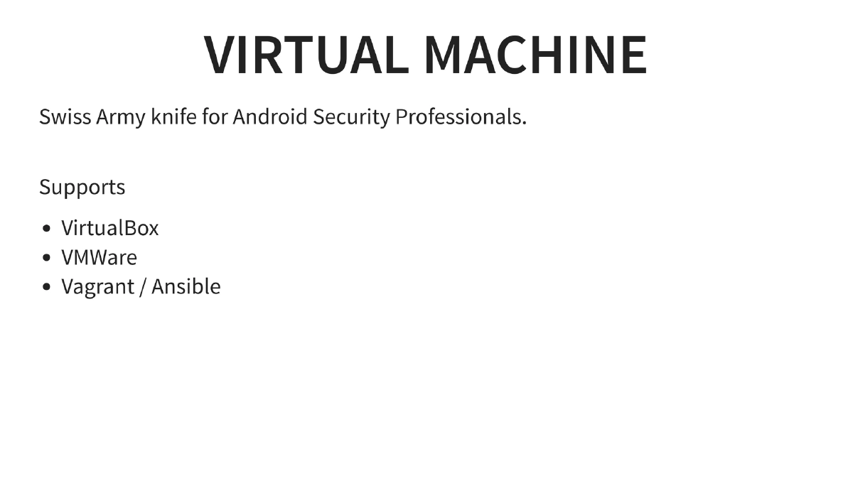 Slide 5 of BlackHat USA Arsenal Androidtamer