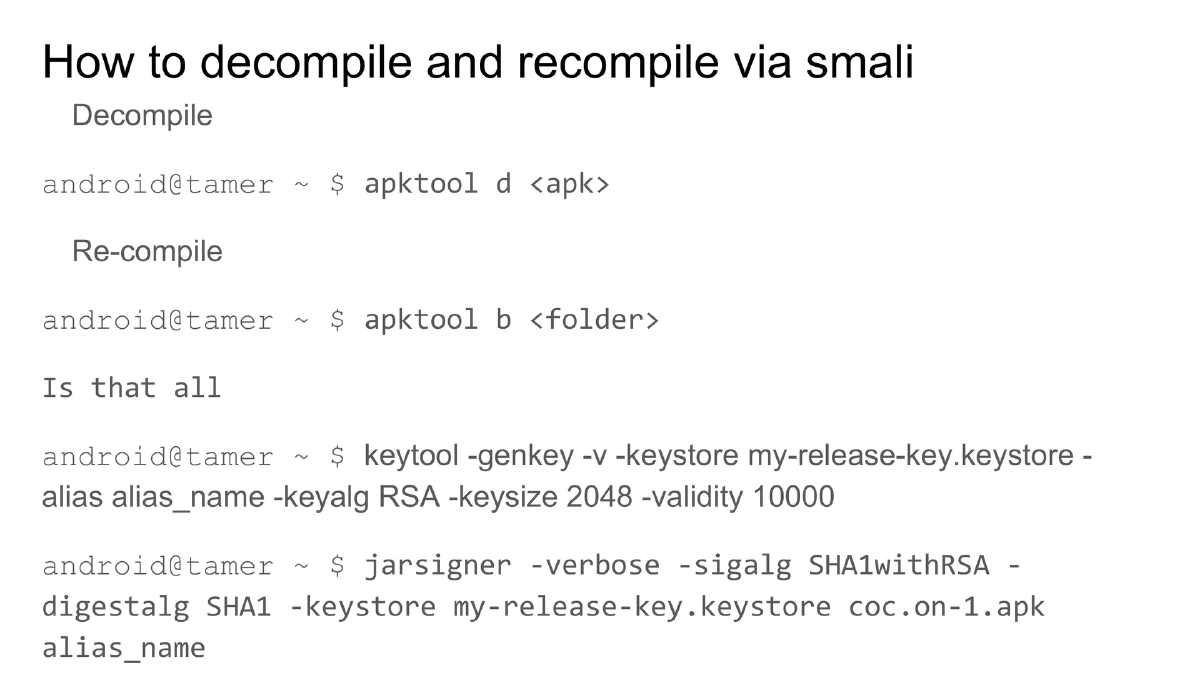 Slide 52 of Nullcon Extreme Android