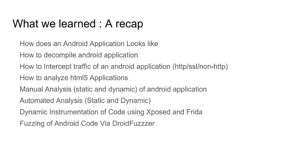 Slide 74 of Nullcon Extreme Android