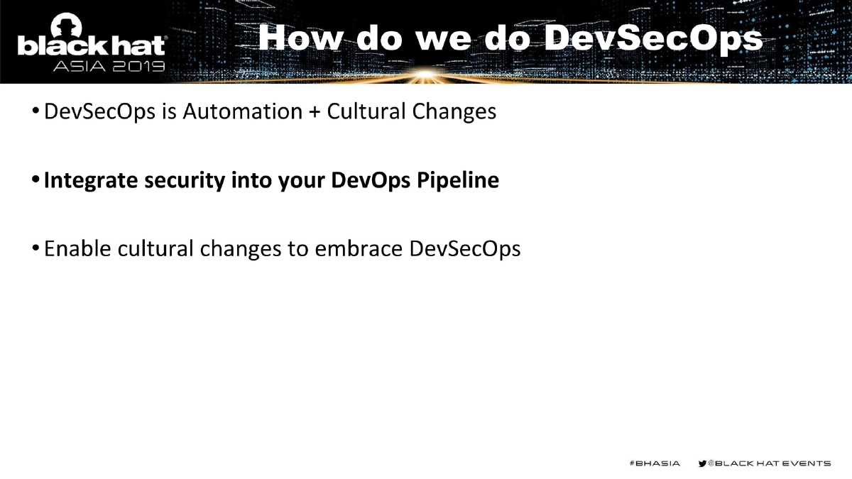 Slide 9 of BlackHat Asia DevSecOps