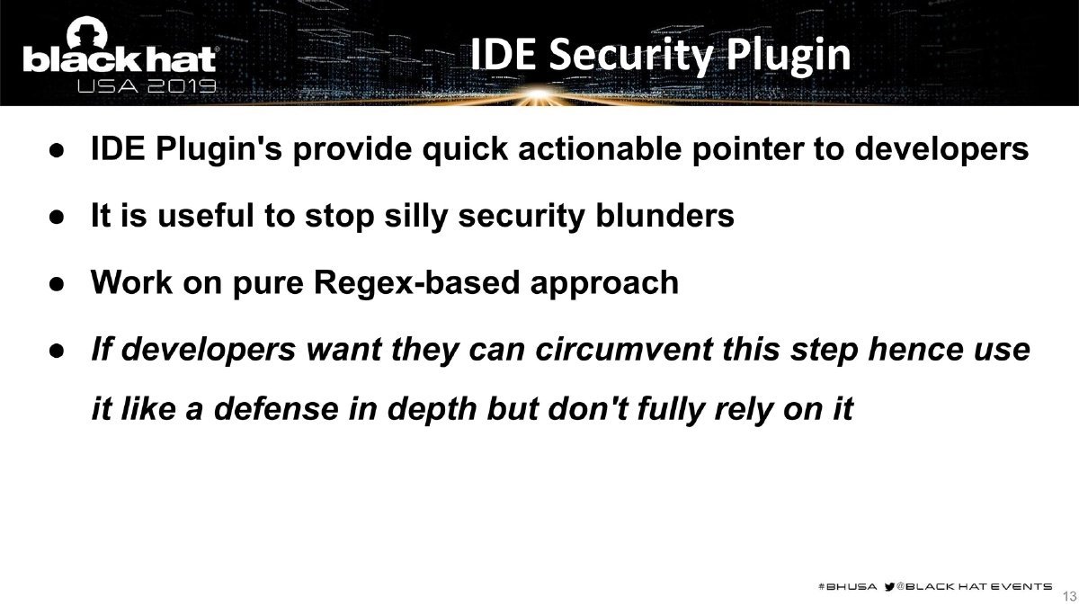 Slide 13 of BlackHat USA DevSecOps