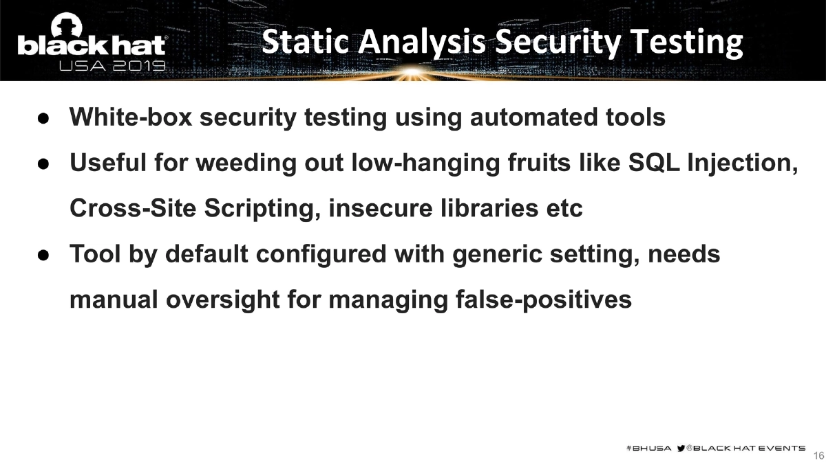 Slide 16 of BlackHat USA DevSecOps
