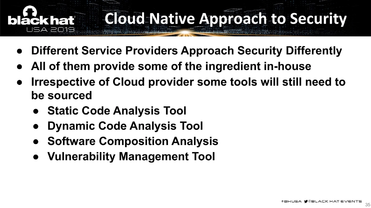 Slide 35 of BlackHat USA DevSecOps