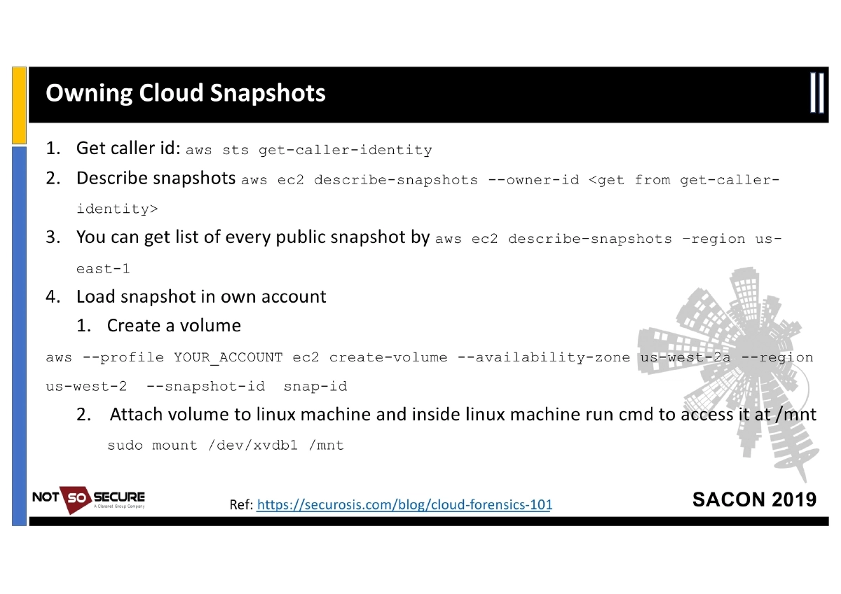 Slide 33 of Sacon Cloud Pentesting