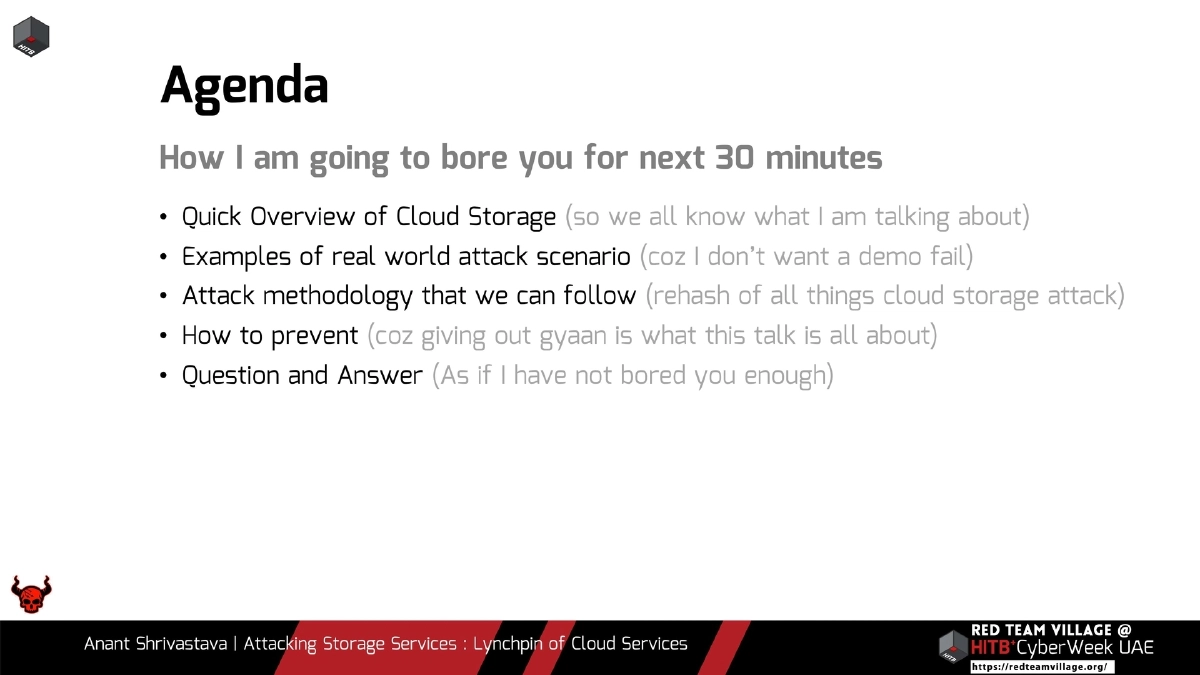 Slide 2 of Attacking Storage Services Hitb