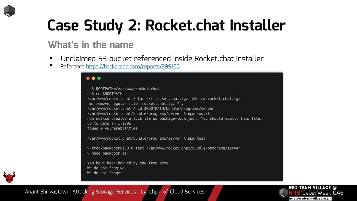 Slide 12 of Attacking Storage Services Hitb
