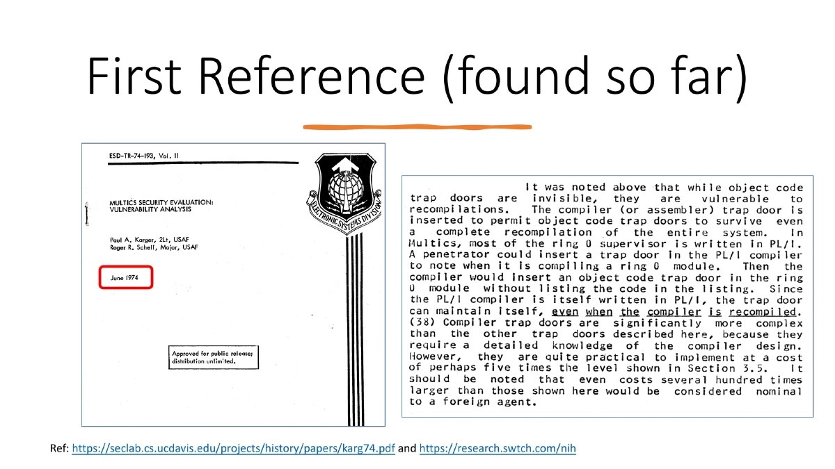 Slide 8 of Bsides London Beyond The Code Supply Chain