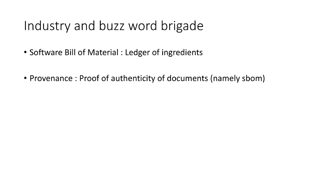 Slide 12 of Bsides London Beyond The Code Supply Chain