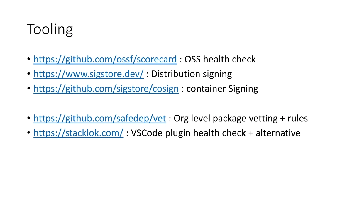 Slide 38 of Bsides London Beyond The Code Supply Chain
