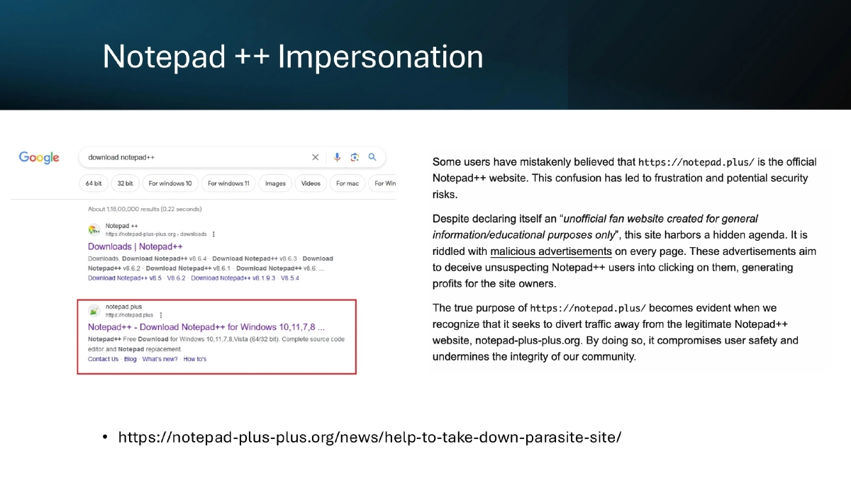 Slide 23 of Bsides Kerala Supply Chain Outside Code