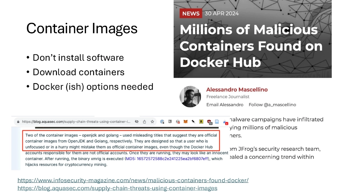 Slide 27 of Bsides Kerala Supply Chain Outside Code