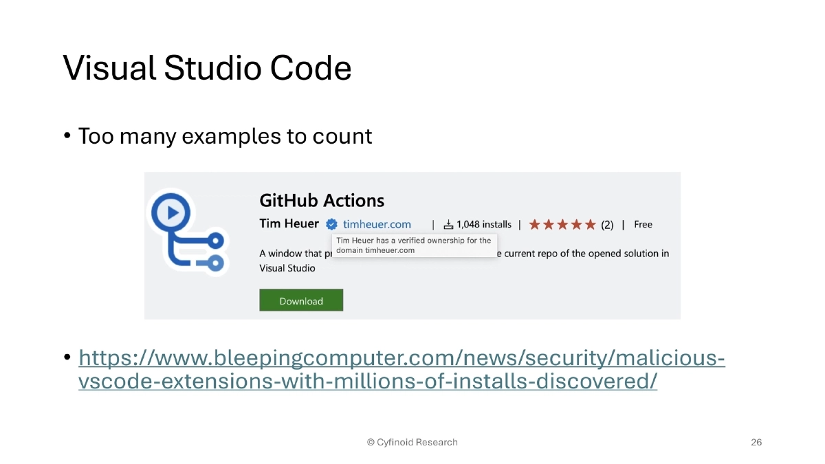 Slide 26 of Supply Chain Owasp London