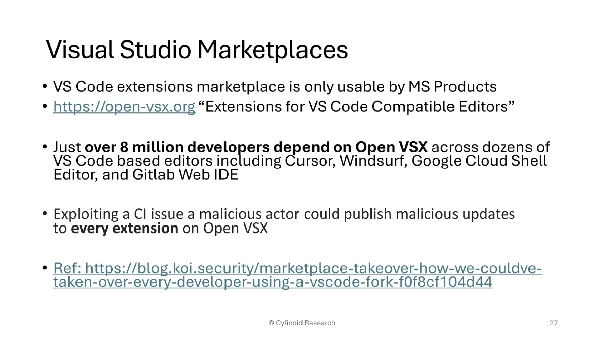 Slide 27 of Supply Chain Owasp London