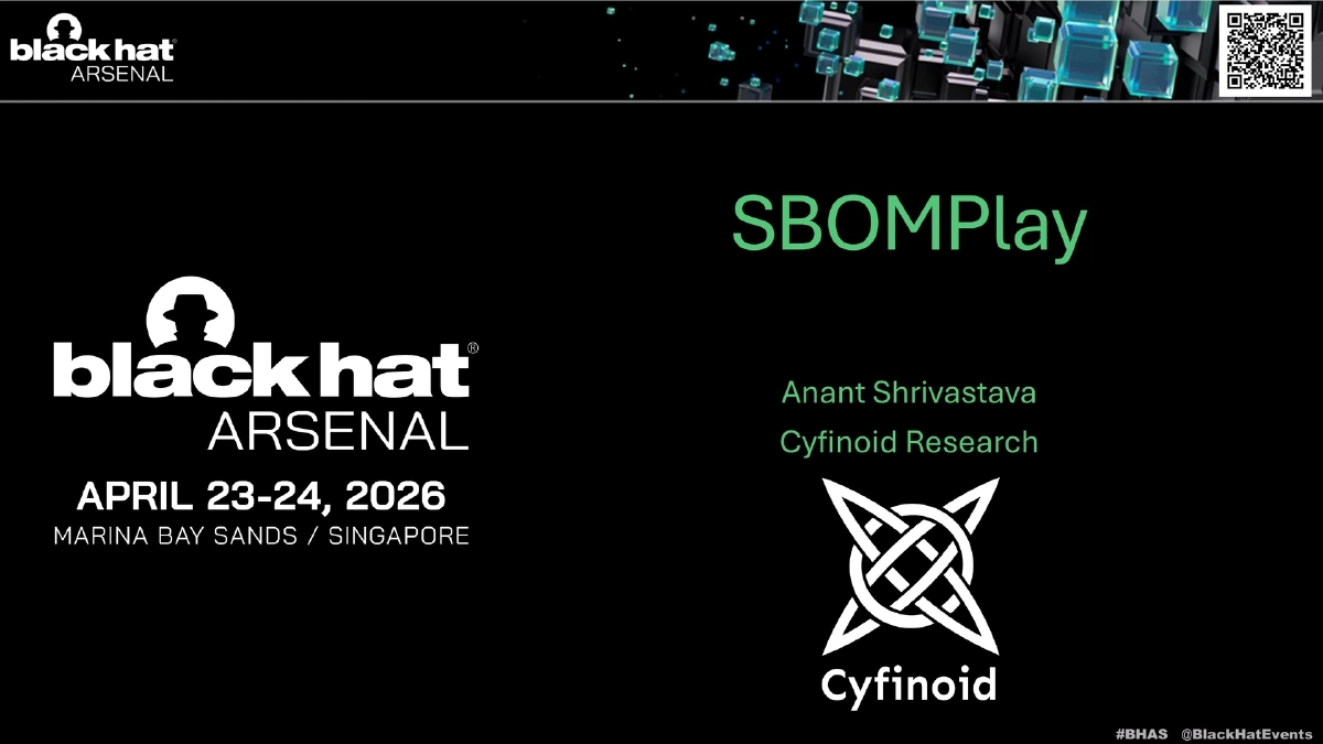 Slide 1 of SBOM Play - Arsenal BH Asia 2026