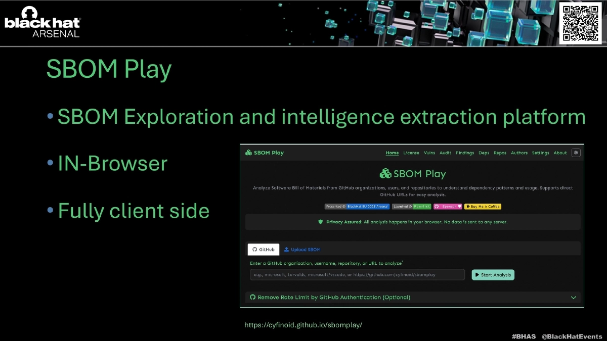 Slide 2 of SBOM Play - Arsenal BH Asia 2026