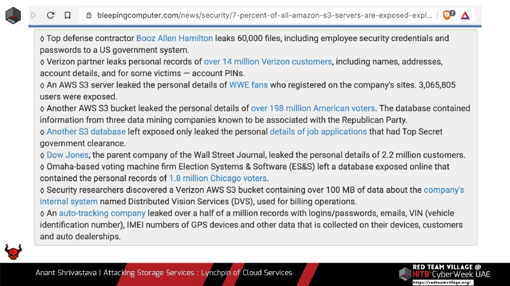 Slide 7 of Attacking Storage Services : The Lynchpin of Cloud Services
