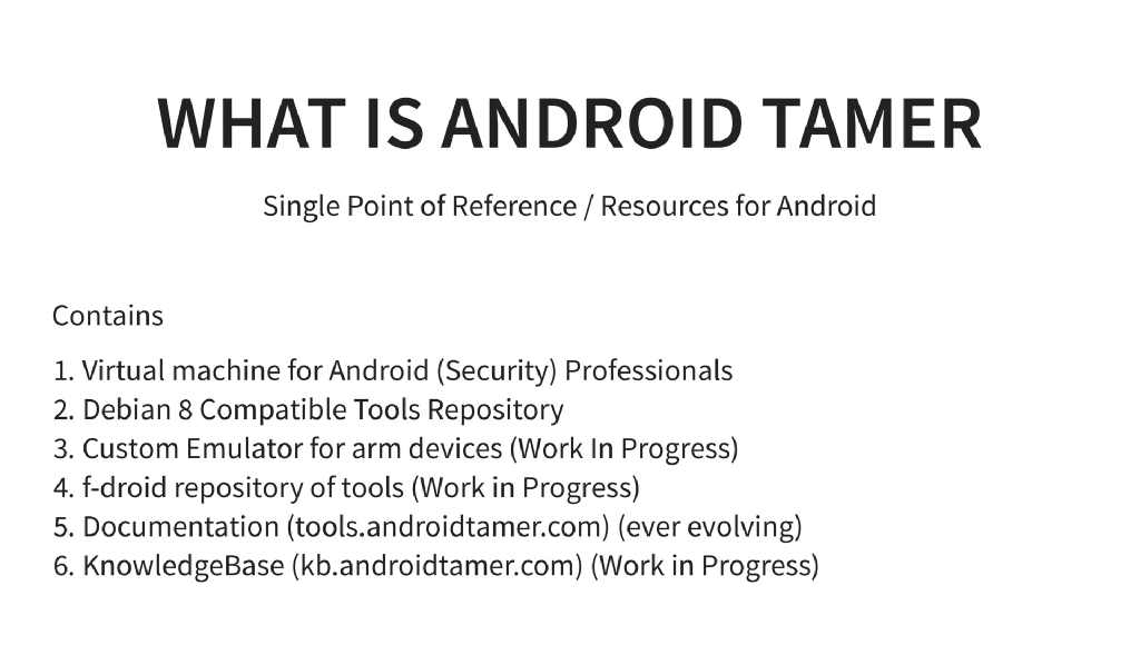 Slide 2 of Arsenal : AndroidTamer