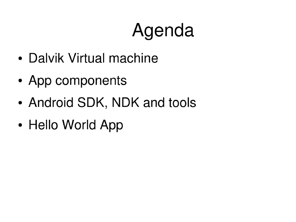 Slide 29 of Deep Dive Android