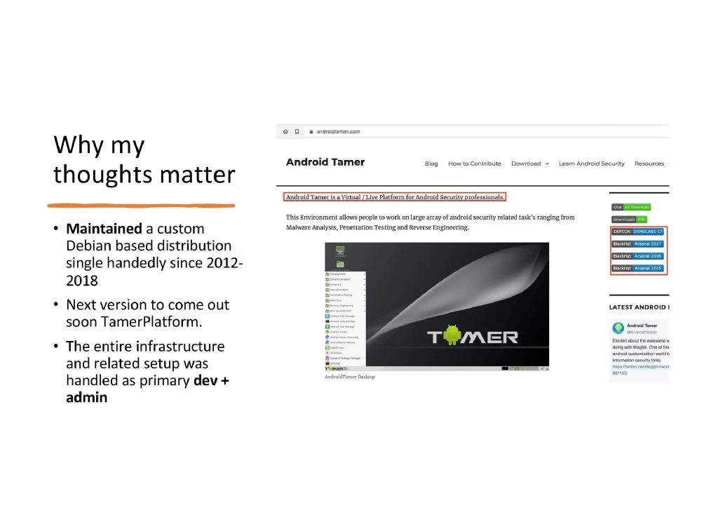 Slide 4 of Developer Security Based on 15 Years Experience