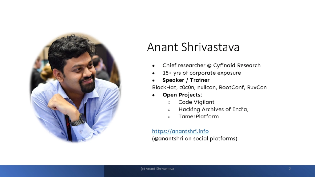 Slide 2 of Expanding capability horizons : Homelabs and beyond