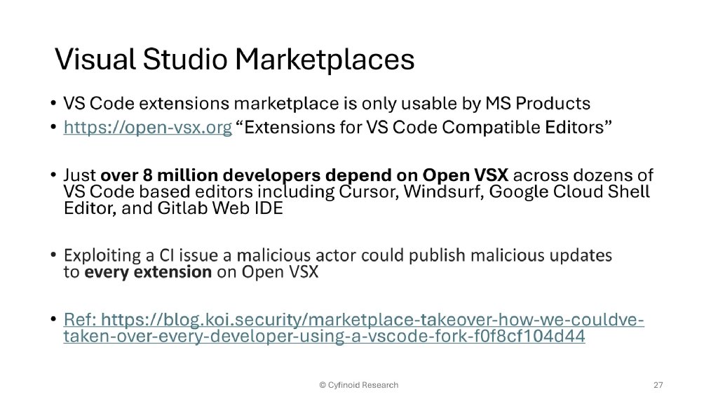 Slide 27 of Beyond Dependencies: The Real Picture of Software Supply Chain Security