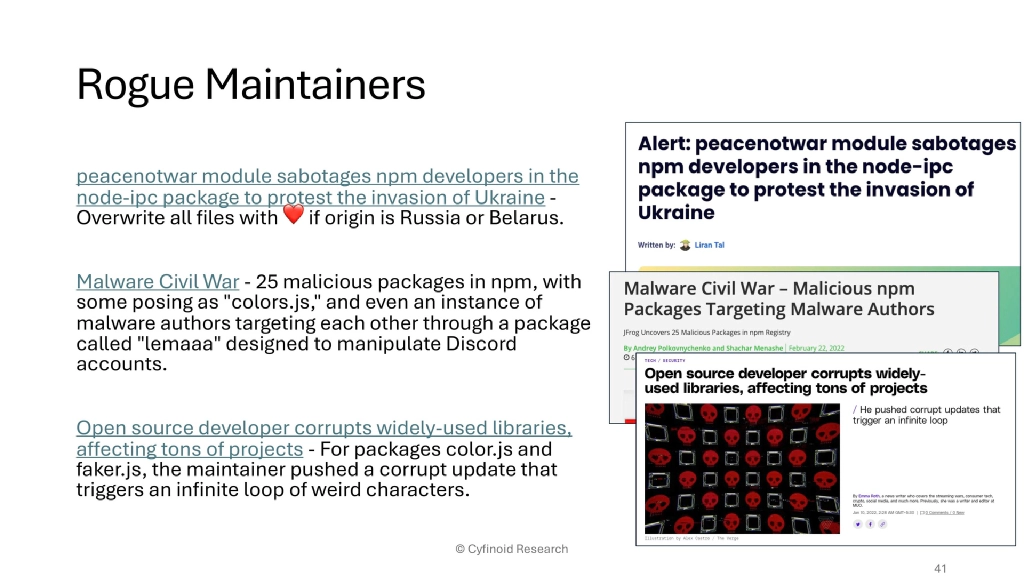 Slide 40 of Beyond Dependencies: The Real Picture of Software Supply Chain Security