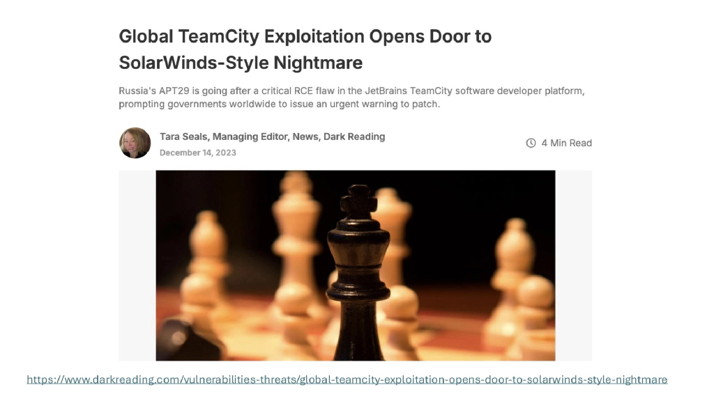 Slide 26 of Supply Chain Security: Beyond the Code